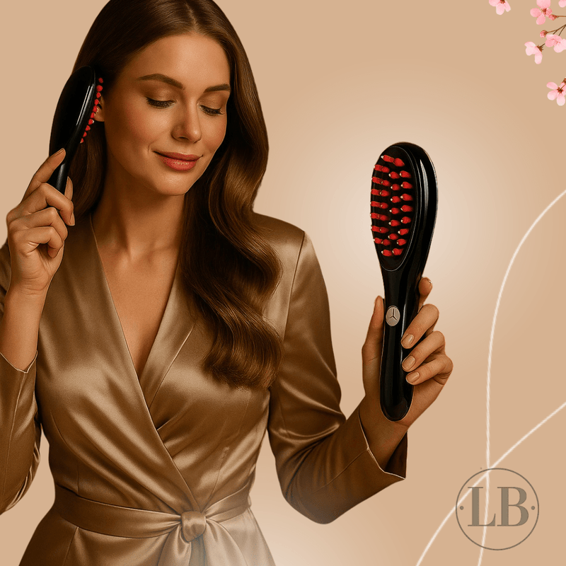 Escova Massageadora com Laser para Tratamento Capilar e Antiqueda - LA BELAH