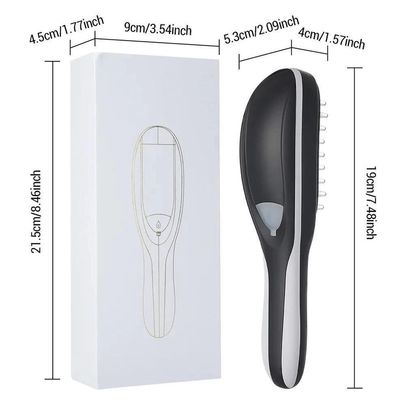 Escova Massageadora com Laser para Tratamento Capilar e Antiqueda - LA BELAH