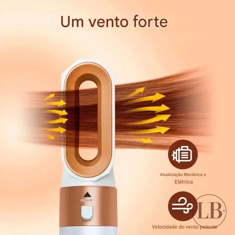 Escova Secadora 5 em 1 Modeladora Profissional - LA BELAH