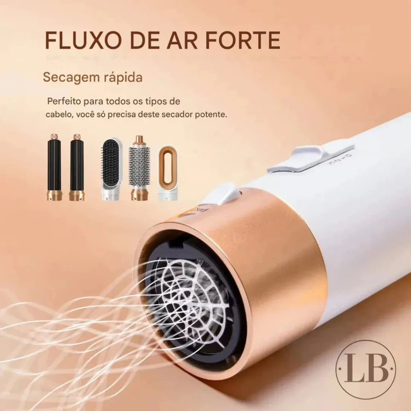 Escova Secadora 5 em 1 Modeladora Profissional - LA BELAH