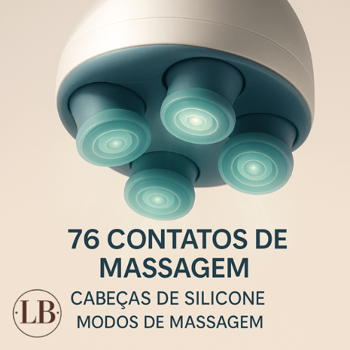 Massageador Elétrico com Haste para Cabeça e Corpo - LA BELAH