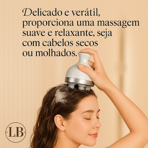 Massageador Elétrico com Haste para Cabeça e Corpo - LA BELAH