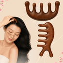 Pente De Massagem De Sândalo Dolphin Portátil - LA BELAH