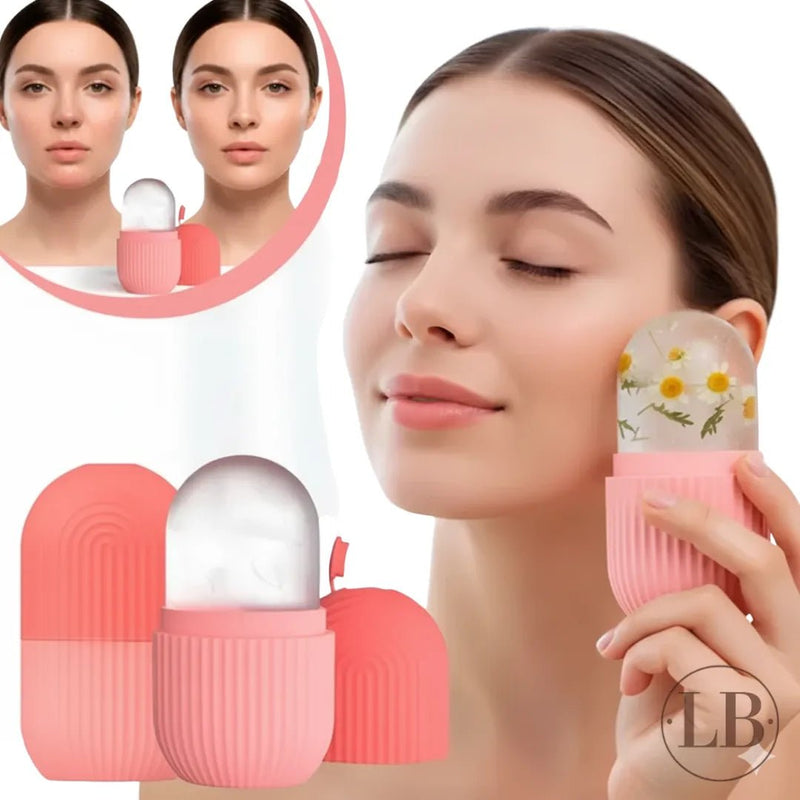 Rolo de Gelo Facial em Silicone | Massagem, Lifting, Reutilizável, Melhora a Pele e Fecha Poros - LA BELAH